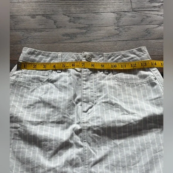 Forever 21 Woman's Striped Jean Skirt - Picture 5 of 6